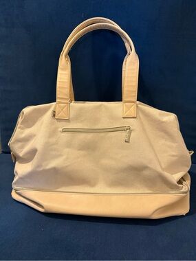 BEIS Weekender Cream Travel Tote Bag